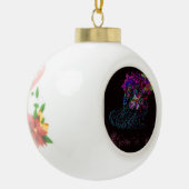 Vlinder Prinses Keramische Bal Ornament (Links)