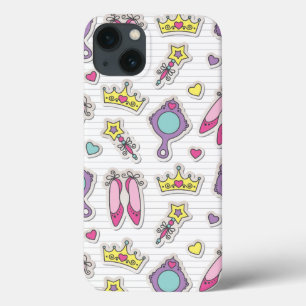 vlinder prinses patroon iPhone 13 hoesje