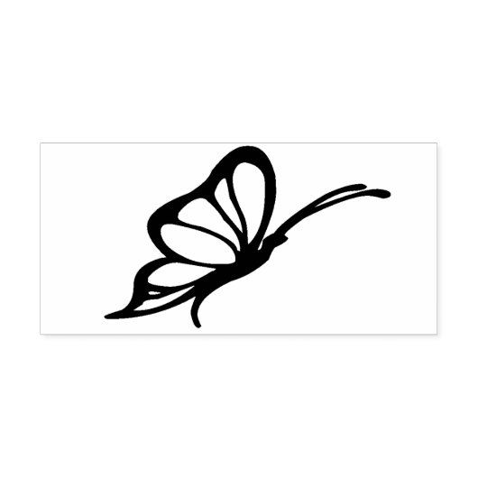 Vlinder profiel art stempel (Afrduk)