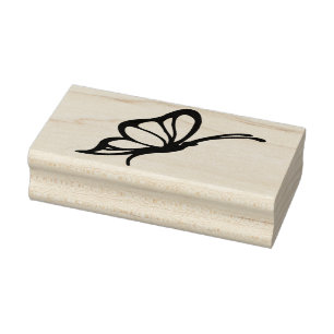 Vlinder profiel art stempel