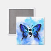 Vlinder puntkomma magneet (Voorkant / Achterkant)