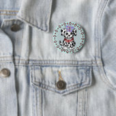 Vlinder Puppy Ronde Button 5,7 Cm (In situ)