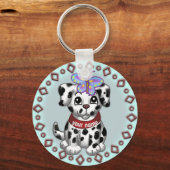 Vlinder Puppy   Sleutelhanger (Voorkant)