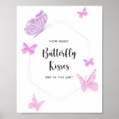 Vlinder raad hoeveel vlinderkusjes poster (Voorkant)
