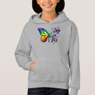 Vlinder regenboog bloem
