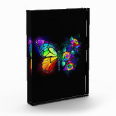 Vlinder regenboog bloem fotoblokken (Links)