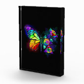 Vlinder regenboog bloem fotoblokken (Rechts)