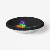 Vlinder regenboog bloem papieren kommen (Gebogen)