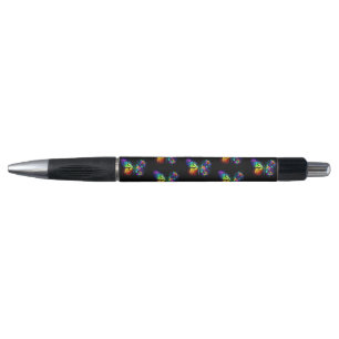 Vlinder regenboog bloem pen