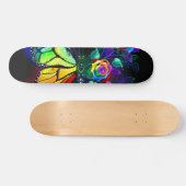 Vlinder regenboog bloem persoonlijk skateboard (Horizontaal)