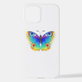 Vlinder Regenboog Pauwenoog iPhone Hoesje (Achterkant)