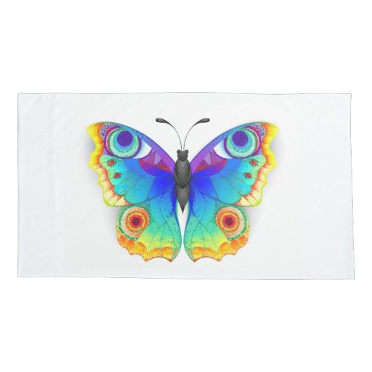 Vlinder Regenboog Pauwenoog Kussensloop (Achterkant)