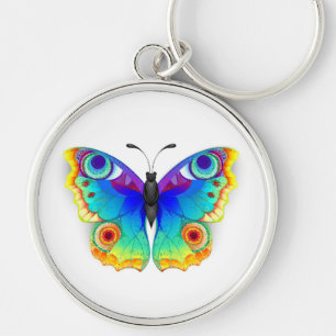 Vlinder Regenboog Pauwenoog Sleutelhanger