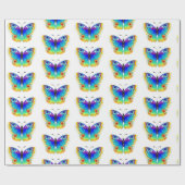 Vlinder Regenboog Vlinderoog Cadeaupapier (Vlak)