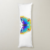 Vlinder Regenboog Vlinderoog Lichaamskussen (Achterkant (Verticaal))
