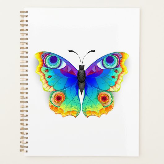 Vlinder Regenboog Vlinderoog Pauw Planner (Voorkant)