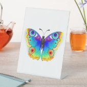 Vlinder Regenboog Vlinderoog Pauw Reclamebord Met Voetstuk (Insitu)