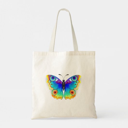 Vlinder Regenboog Vlinderoog Pauw Tote Bag (Achterkant)