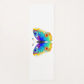 Vlinder Regenboog Vlinderoog Pauw Yogamat (Achterkant)