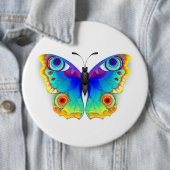 Vlinder Regenboog Vlinderoog Ronde Button 6,0 Cm (In situ)