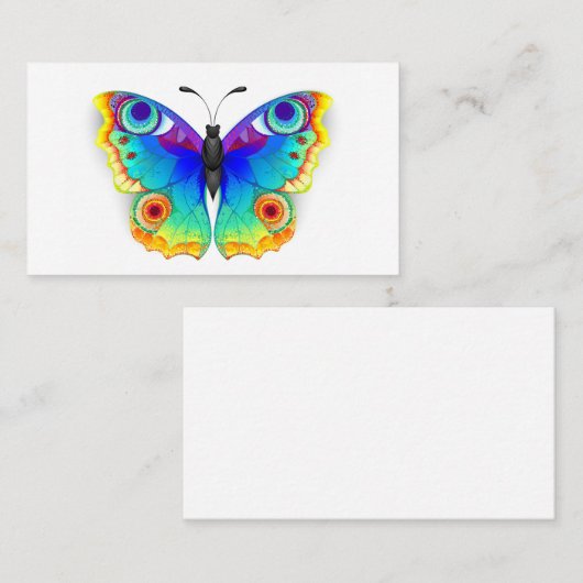 Vlinder Regenboog Vlinderoog Visitekaartje (Voorkant / Achterkant)