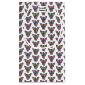 Vlinder Regenboog (wit) - Cadeautas (Achterkant)