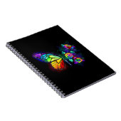 Vlinder regenboogbloem notitieboek (Rechterzijde)