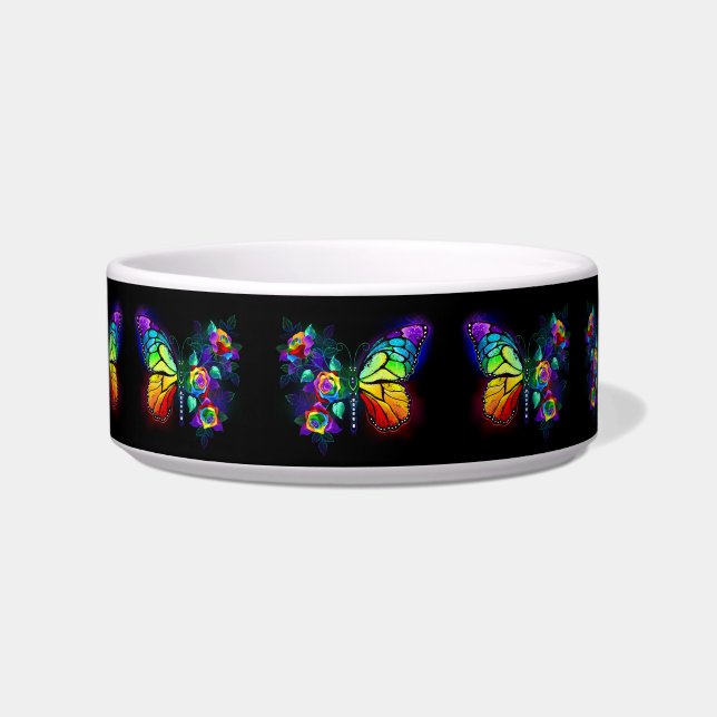 Vlinder regenboogbloem voerbakje (Voorkant)