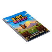 Vlinder, Retro 8-Bit Pixelkunst Notitieboek (Rechterzijde)