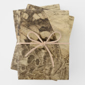 vlinder | Robuuste stijl | Ontkoppeling Inpakpapier Vel (In situ)