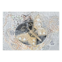  vlinder Romantische gouden zwarte kunst