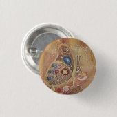 Vlinder ronde badge ronde button 3,2 cm (Voorkant /achterkant)