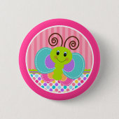 Vlinder Ronde Button 5,7 Cm (Voorkant)