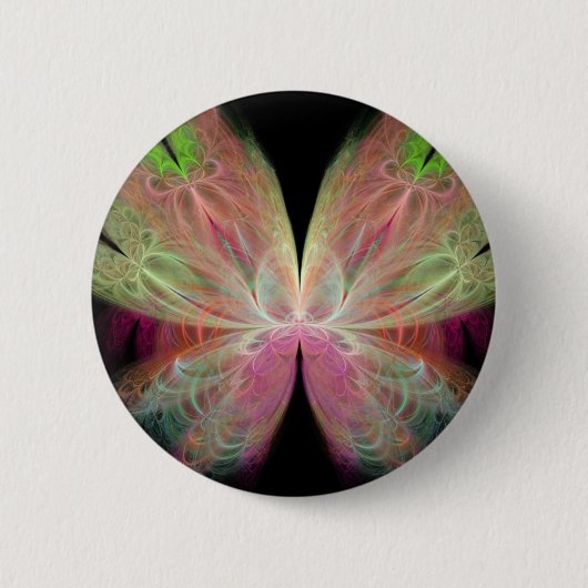Vlinder Ronde Button 5,7 Cm (Voorkant)