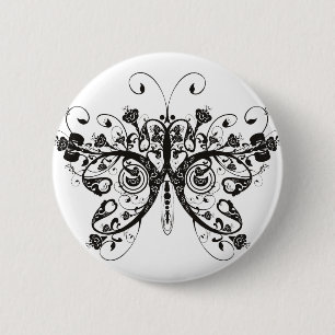 Vlinder Ronde Button 5,7 Cm