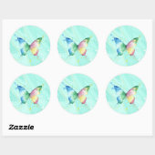 Vlinder Ronde Sticker (Vel)