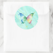 Vlinder Ronde Sticker (Tas)