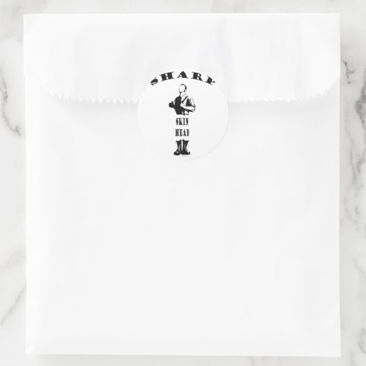 vlinder ronde sticker (Tas)