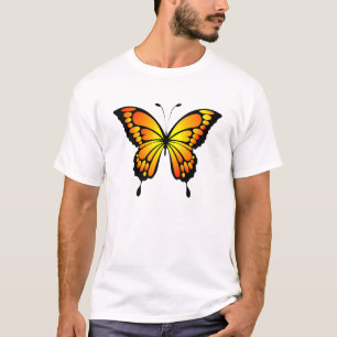 Vlinder Rood Geel Insect Illustratie-20285 T-shirt