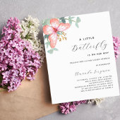 Vlinder roos gouden groen budget Baby shower