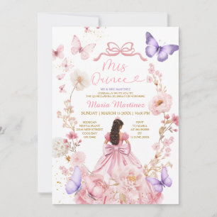 Vlinder Roze Bloem XV Prinsessenjurk Elegant Kaart