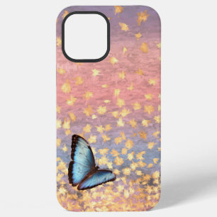 Vlinder Roze Goud Vlokken Abstract Design iPhone 12 Pro Max Hoesje