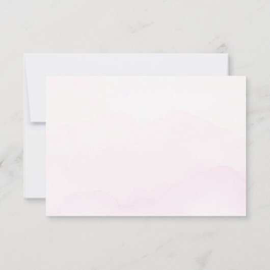 Vlinder Roze Paarse Gouden Meisje 1e Verjaardag Fo Bedankkaart (Achterkant)