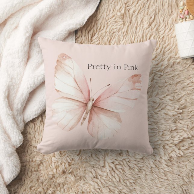 Vlinder Roze Pretty Kussen (Deken)