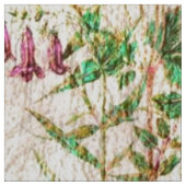 Vlinder roze tulp roze harten bloemstof stof (Swatch)