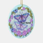 Vlinder Rozen ornament (Rechts)