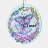 Vlinder Rozen ornament (Links)