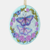 Vlinder Rozen ornament (Rechts)