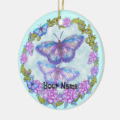 Vlinder Rozen ornament (Links)