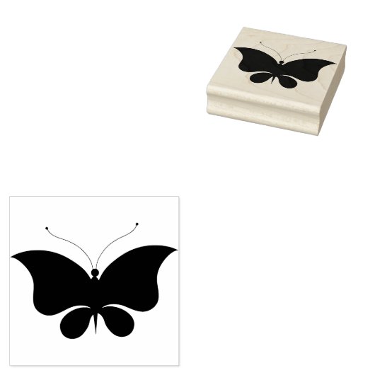 Vlinder Rubberstempel (Gestempeld)